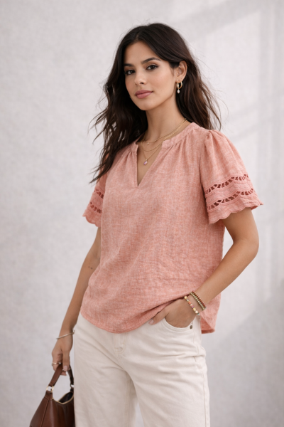 Short sleeve blouse